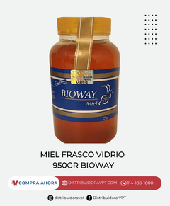 MIEL FRASCO VIDRIO 950GR BIOWAY - comprar online
