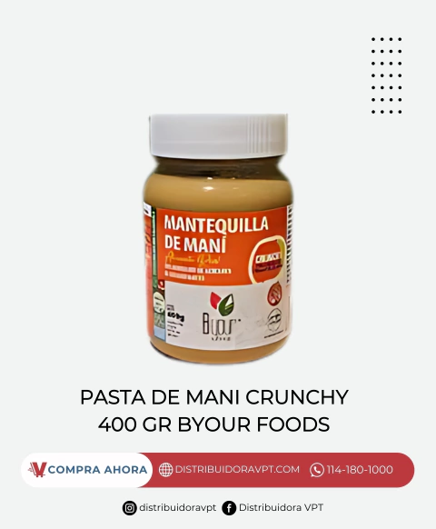 Pasta De Mani C/ Crunch Byour Food Kosher Parve