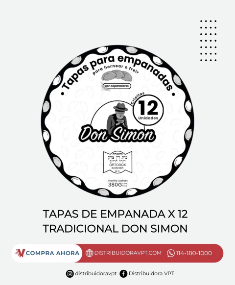 Tapas De Empanada Criolla X12 380Gr Don Simon - comprar online