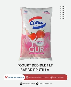 Yogurt Bebible Cotar Sabor Frutilla 1lt - comprar online