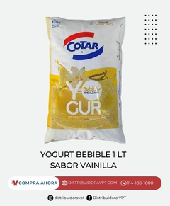 Yogurt Bebible Cotar Sabor Vainilla 1lt