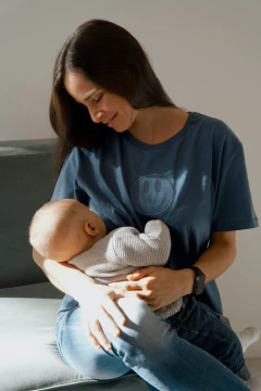REMERA SMILE - BLUE - comprar online