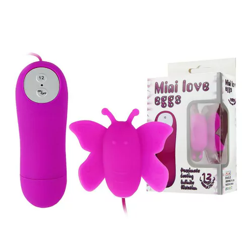 Vibrador Bullet Borboleta com 12 modos de Vibração à Pilha - Pretty Love (DISPONÍVEL SOMENTE PARA RECIFE-PE)