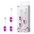 Kit com Bolas de Pompoar em Silicone e Alça de Segurança – PRETTY LOVE ALICE.