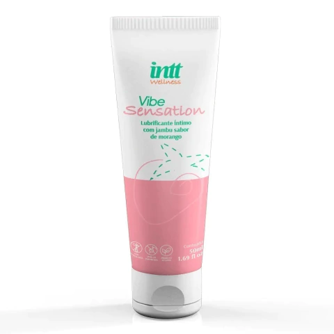 Lubrificante Íntimo Beijável com Efeito de Vibração - Vibe Sensation Intt Wellness