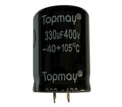 CAPACITOR ELETROLITICO 330X400V - 330UF X 400V - 105 GRAUS - loja online