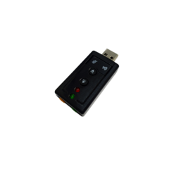 Adaptador de Placa de Som USB 7.1 Entrada P2 Fone e Microfone - comprar online