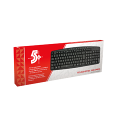 TECLADO OFFICE MULTIMIDIA USB COM FIO - 5+