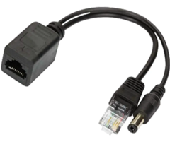 CABO ADAPTADOR POE (MACHO/FEMEA) - PRETO - comprar online
