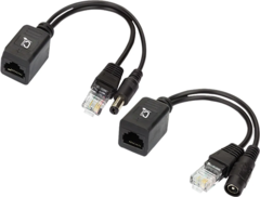 CABO ADAPTADOR POE (MACHO/FEMEA) - PRETO na internet