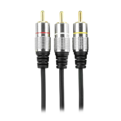 Cabo RCA Fitz 3 + 3 RCA Plug Metal - 2 Metros - PIX - comprar online