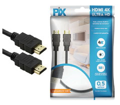 CABO HDMI 2.0 - HDR 4K 19 PINOS - 0,50 CM - PIX