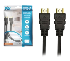CABO HDMI 1 METRO - 2.0MHZ 4K 19 PINOS - PIX