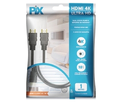 CABO HDMI 1 METRO - 2.0MHZ 4K 19 PINOS - PIX - comprar online
