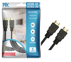 Cabo Hdmi 5 Metros 4k - 2.0 - Hdr - Pix