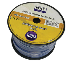 CABO DE MICROFONE BALANCEADO ESTÉREO 2X0.20MM - ROLO 100 METROS - comprar online