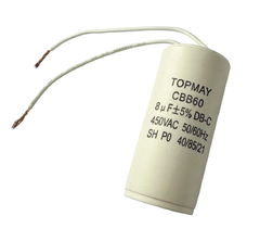 CAPACITOR DE PARTIDA - ACV 8UF X 450V - 8 UF X 450 VAC - CBB60 na internet