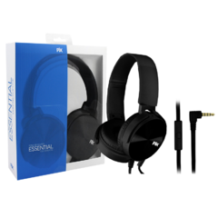 Fone de Ouvido Essential PIX Cabo Flat com Microfone - Preto