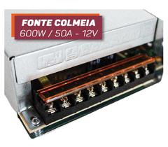 FONTE CHAVEADA COLMEIA 12V 50AMP 600W - BIVOLT - loja online