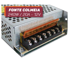 FONTE CHAVEADA COLMEIA 12V 20AMP 240W - BIVOLT - Diprimeira