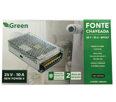 FONTE CHAVEADA METAL 24V 10A - 240W BIVOLT - GREEN - comprar online