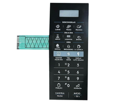 MEMBRANA COMPATIVEL MICROONDAS ELECTROLUX ME3EP / ME 3EP - PRETA
