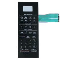MEMBRANA COMPATIVEL MICROONDAS LG MS3097 AR - MFM 62719602 PRETA