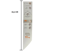 ADORNO / PAINEL DECORATIVO COLANTE MAQUINA DE LAVAR - BWC11A - 11KG - CLEAN na internet