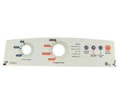 ADORNO / PAINEL DECORATIVO COLANTE MAQUINA DE LAVAR - BWB8A - BWB 8A - 8KG CLEAN