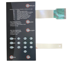 MEMBRANA COMPATIVEL MICROONDAS BRASTEMP BMP31 PRETA SEM DOURADOR - comprar online