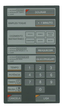 MEMBRANA COMPATIVEL MICROONDAS BRASTEMP BMP 28EJABB COM DOURAR - comprar online