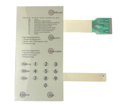 MEMBRANA COMPATIVEL MICROONDAS BRASTEMP BMP31 BRANCA SEM DOURAR
