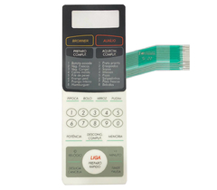 MEMBRANA COMPATIVEL MICROONDAS SHARP RB4B26 - RB 4B26 - BRANCA