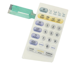 MEMBRANA COMPATIVEL MICROONDAS ELECTROLUX ME18S - ME 18S - FLAT ESQUERDA - COM RELEVO - comprar online