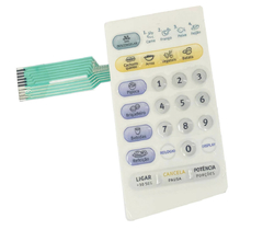 MEMBRANA COMPATIVEL MICROONDAS ELECTROLUX ME18S - ME 18S - FLAT ESQUERDA - COM RELEVO na internet