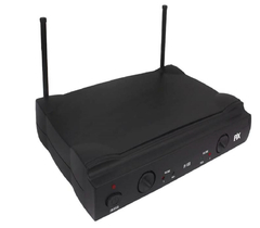 MICROFONE SEM FIO COM RECEPTOR E 2 MICROFONES = BASTÃO 554,00 A 585,70 MHZ na internet