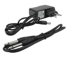 MICROFONE SEM FIO COM RECEPTOR E 2 MICROFONES = BASTÃO 554,00 A 585,70 MHZ - Diprimeira