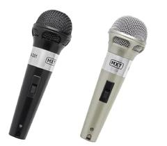 KIT COM 2 MICROFONES PROFISSIONAL DINÂMICO M-201 - 5 METROS DE CABO - MXT - comprar online