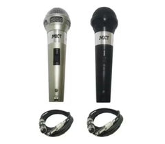 KIT COM 2 MICROFONES PROFISSIONAL DINÂMICO M-201 - 5 METROS DE CABO - MXT - loja online