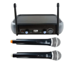 MICROFONE S/FIO PROFISSIONAL DUPLO UHF-202 - 687.6MHZ/695.5MHZ