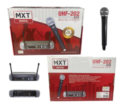 MICROFONE SEM FIO PROFISSONAL UHF-202 - MXT - Diprimeira