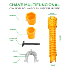 CHAVE MULTIFUNCIONAL HIDRAULICA - IDEAL PARA TORNEIRAS E PIAS
