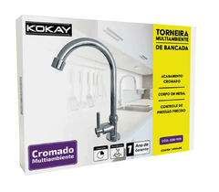 TORNEIRA DE BANCADA MULTIAMBIENTE - PRATA - comprar online