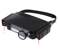 LUPA DE CABEÇA AJUSTAVEL E COM LUZ - comprar online