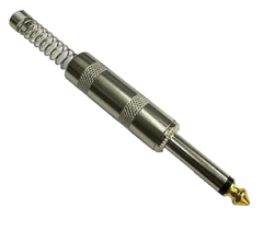PLUG P10 MONO PROFISSIONAL METALICO ESPIRAL - PONTA GOLD - comprar online