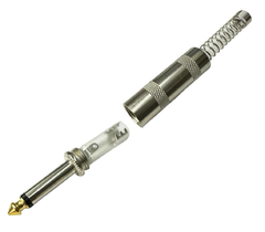 PLUG P10 MONO PROFISSIONAL METALICO ESPIRAL - PONTA GOLD na internet