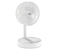 VENTILADOR DOBRAVEL PORTATIL USB C/ 3 VELOCIDADES RETRATIL - BRANCO