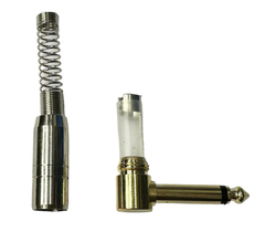 PLUG P10 MONO 90º GRAUS COM MOLA - PONTA GOLD - comprar online