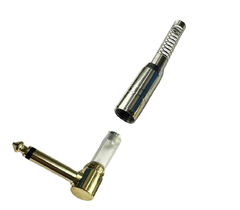 PLUG P10 MONO 90º GRAUS COM MOLA - PONTA GOLD - loja online