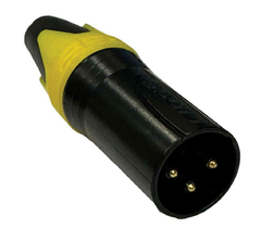 KIT - PLUG XLR FEMEA + XLR MACHO ( CANNON ) AMARELO E PRETO - comprar online